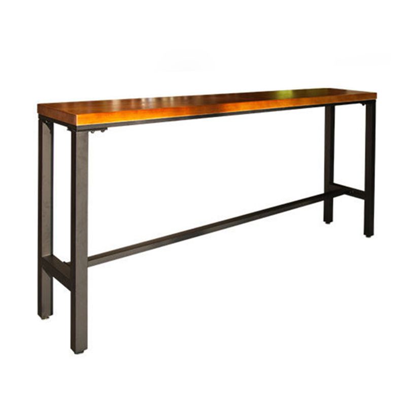 Modern Pub Table Solid Wood Bar Height Rectangle Table for Bar