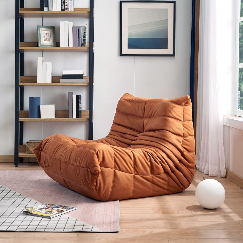 Modern Sewn Pillow Back Chair Solid Color Upholstered Armless Chair Clearhalo 'Accent Chairs' 'accent_chairs' 'Chairs & Seating' 'furn' 'furn_accent_chairs' 'Furniture' 'Living Room Furniture' 1200x1200_f40d8fdf-721e-4257-842e-88e4897056dd