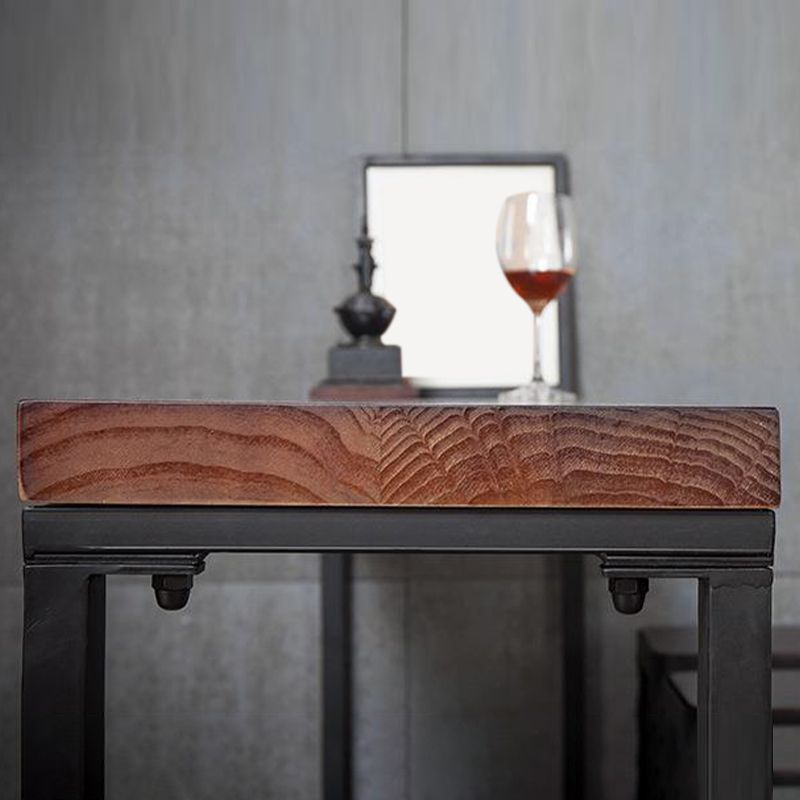 Industrial Bar Table Solid Wood Rectangle Pub Table for Outdoor Breakroom Clearhalo 'Bar Furniture' 'Bar Tables' 'bar_tables' 'furn' 'furn_bar_tables' 'Furniture' 'Kitchen & Dining Furniture' 1200x1200_f40d980d-4d26-4dbb-aaff-110f122992d1