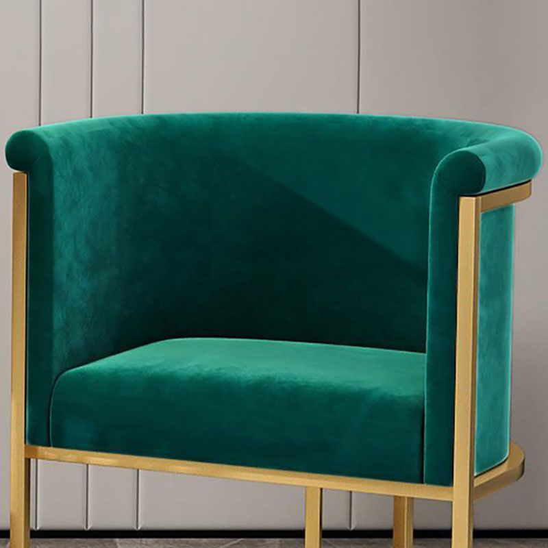 Sedie laterali rivestite di lusso in stile scandinavo Solido posteriore a braccio