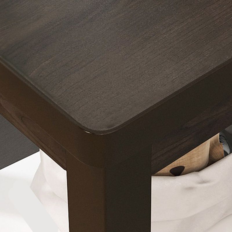 Tavolino di stoccaggio in legno moderno a 4 gambe tavolino per soggiorno