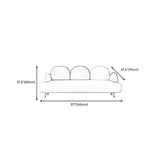 Modern Faux Leather Sofa Metal Gold Legs Recessed Arm Curved Sofa Clearhalo 'furn' 'furn_sofas' 'Furniture' 'furniture_sofas' 'kitchen' 'kitchen_sofas' 'Living Room Furniture' 'Sofa' 'sofas' 1200x1200_f41210fc-d3bd-4e03-b361-ebbf24e50ae8