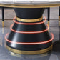 Luxury Home Round Dining Table Marble Table with Black Pedestal Base Clearhalo ' dining_table' 'Dining Tables & Seating' 'Dining Tables' 'furn' 'furn_dining_table' 'Furniture' 'furniture_dining_table' 'Kitchen & Dining Furniture' 'kitchen&dining_furn' 'kitchen' 'kitchen_dining_table' 1200x1200_f413783d-e462-42a6-8581-f99aef7e4a94