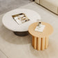 Contemporary Cocktail Table Round Pedestal Wood Coffee Cocktail Table Clearhalo 'Coffee & Accent Tables' 'Coffee Tables' 'coffee_tables' 'furn' 'furn_coffee_tables' 'Furniture' 'Living Room Furniture' 1200x1200_f4142d0d-0f94-4b66-a742-de531076ddae