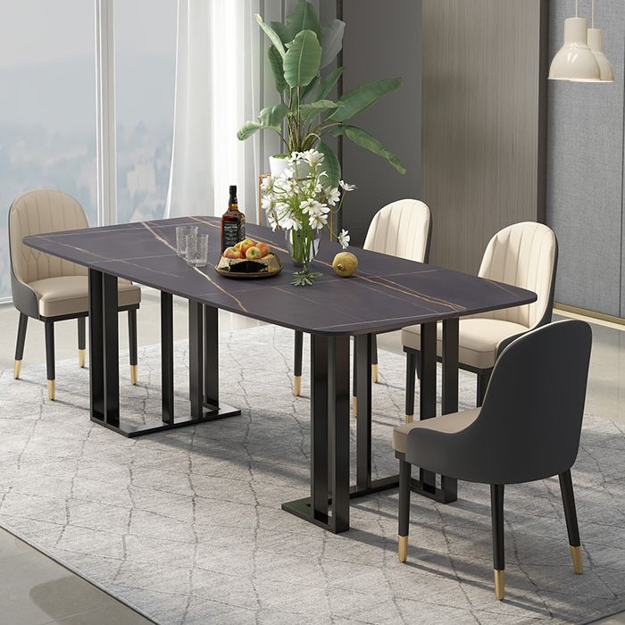 Traditional Luxury Dining Table Marble Dining Site Table for Dining Room Clearhalo ' dining_table' 'Dining Tables & Seating' 'Dining Tables' 'furn' 'furn_dining_table' 'Furniture' 'furniture_dining_table' 'Kitchen & Dining Furniture' 'kitchen&dining_furn' 'kitchen' 'kitchen_dining_table' 1200x1200_f41433e8-5ec0-49db-a99a-8ce4c1c69809