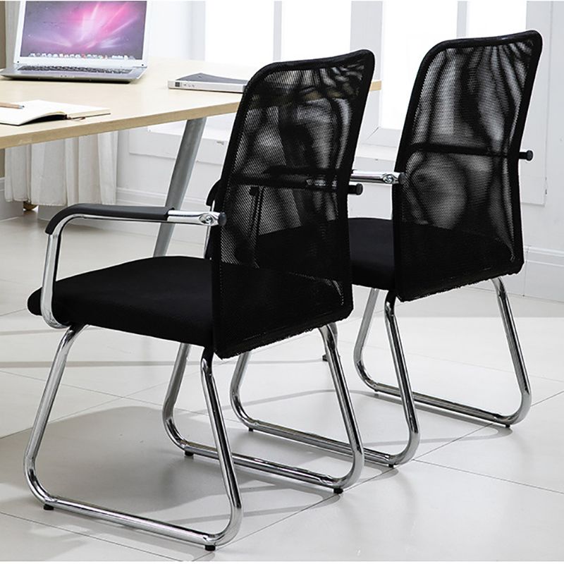 Sedia a back office a medio sedia da scrivania fissa fissa con base a slitta