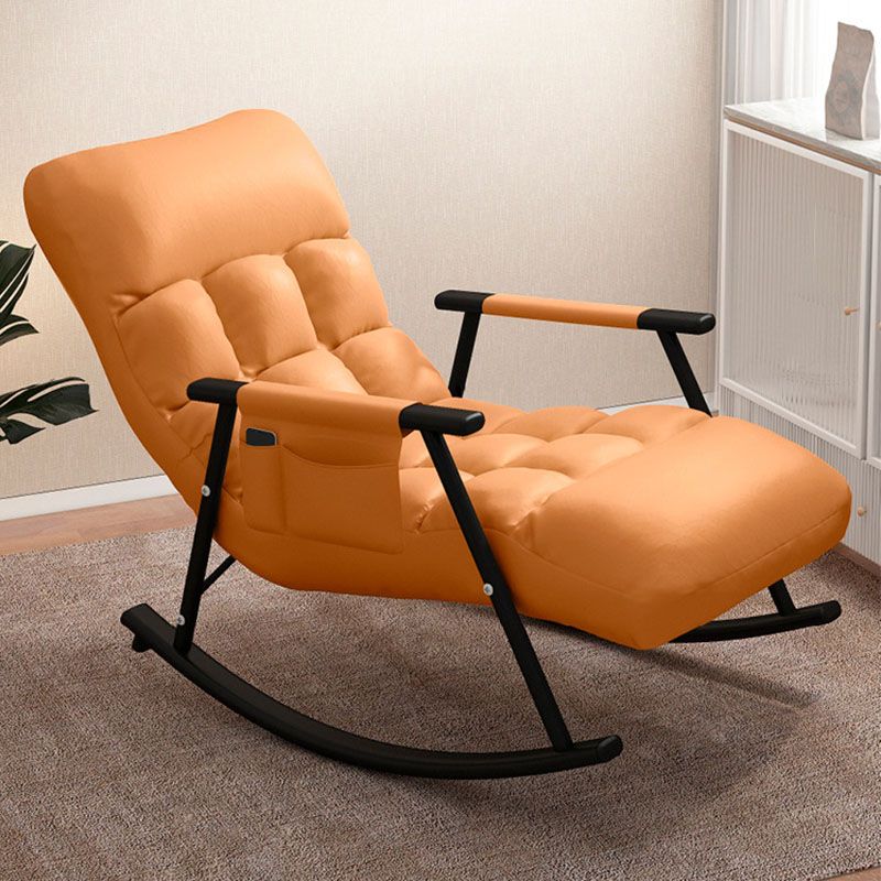 Contemporary Style Sofa Rocking Chair Single Indoor Rocking Chair with Cushion Clearhalo 'Chairs & Seating' 'furn' 'furn_rocking_chairs' 'Furniture' 'Living Room Furniture' 'Rocking Chairs' 'rocking_chairs' 1200x1200_f4167a3c-9c80-4d0c-9b65-703316cfe1f1