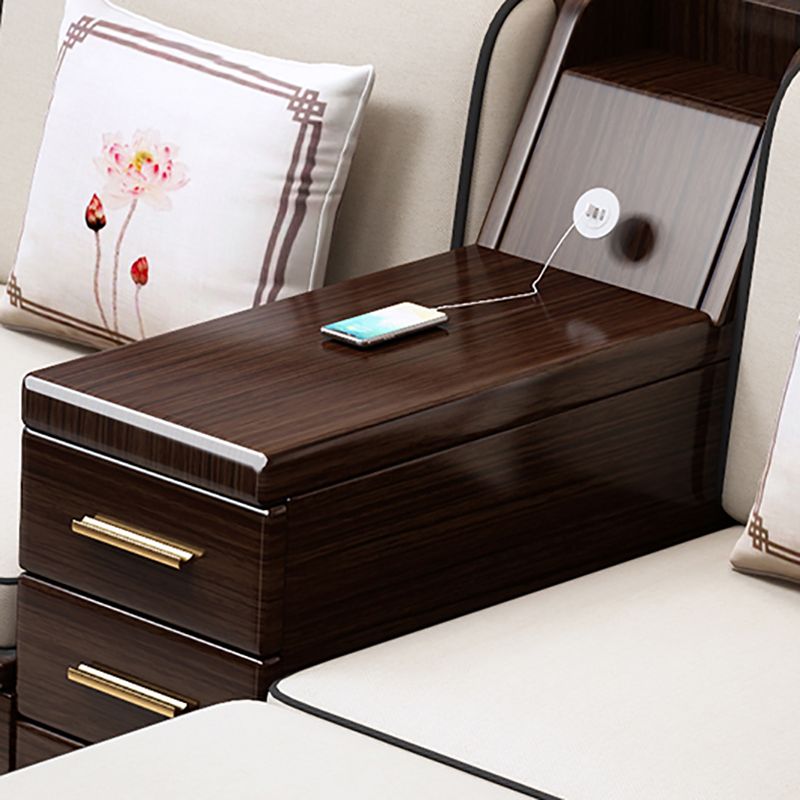 37 "H Contemporary Secha divano di conservazione in tessuto sezionale con cuscini Bostol