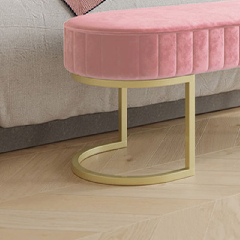 15.6-inch Width Modern Seating Bench Cushioned Metal Solid Color Bench Clearhalo 'Benches' 'Chairs & Seating' 'furn' 'furn_benches' 'Furniture' 'Living Room Furniture' 1200x1200_f419b352-384f-423b-baf9-082c28eb278e