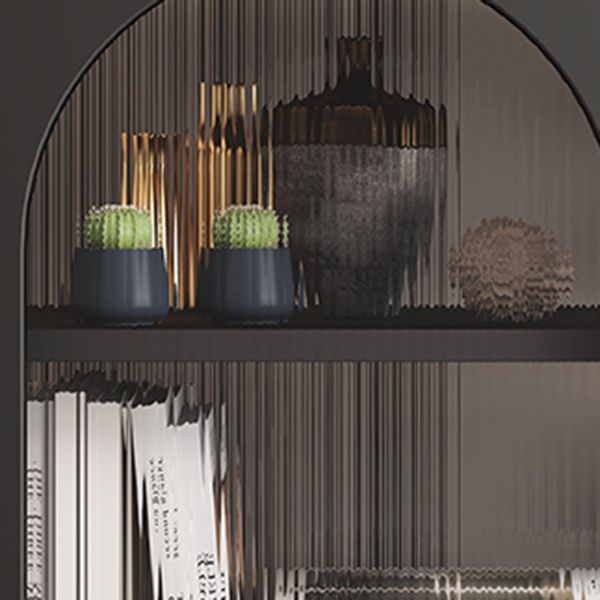 Metallic Finish Contemporary Dining Server Kitchen Sideboard with Cabinets Clearhalo 'buffet_sideboard' 'Buffets & Sideboards' 'furn' 'furn_buffet_sideboard' 'Furniture' 'Kitchen & Dining Furniture' 1200x1200_f41af0a7-579d-4960-b587-45f7a2c31642