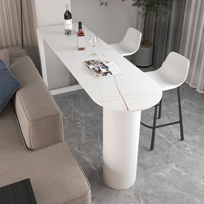 Ensemble de Table de Bar moderne 1/3 pièces, Table de comptoir en pierre avec tabourets pour salon