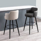 Contemporary Swivel Bar Stool Upholstered Leather Stools with Footrest Clearhalo 'Bar Furniture' 'Bar Stools' 'bar_stools' 'furn' 'furn_bar_stools' 'Furniture' 'Kitchen & Dining Furniture' 1200x1200_f41ca8e2-bb3b-447d-a139-d0cfdf411acd