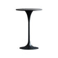 Industrial Metal Bar Table Round Top 41.3"H Pedestal Bistro Table for Cafe and Breakroom Clearhalo 'Bar Furniture' 'Bar Tables' 'bar_tables' 'Furniture' 'furniture_bar_tables' 'Kitchen & Dining Furniture' 'kitchen&dining_furn' 'kitchen' 1200x1200_f41d2cd5-2bcc-4107-81f2-a431bf8c4c85