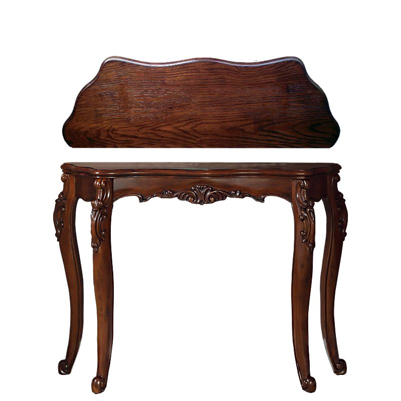 Free Form Wood Console Table with 4 Legs Solid Wood Frame Accent Table for Hall Clearhalo 'Console Tables' 'console_tables' 'Entry & Mudroom Furniture' 'furn' 'furn_console_tables' 'Furniture' 1200x1200_f41d85c8-bc44-4e96-8057-f4d2b79f2c69