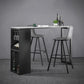 Industrial Style Rectangle Bar Table 42-inch Height Iron Pedestal Bistro Table Clearhalo 'Bar Furniture' 'Bar Tables' 'bar_tables' 'furn' 'furn_bar_tables' 'Furniture' 'furniture_bar_tables' 'Kitchen & Dining Furniture' 1200x1200_f41dec4d-d7c8-4f83-94b5-7e0452bcd780