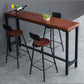 Industrial Rectangle Pine Wood Bar Table Set 1/4 Pieces Counter Table with High Stools Clearhalo 'Bar Furniture' 'furn' 'furn_home_bar_bar_sets' 'Furniture' 'Home Bars & Bar Sets' 'home_bar_bar_sets' 'Kitchen & Dining Furniture' 1200x1200_f41e0580-14ee-42a3-ba54-0935b36877b4
