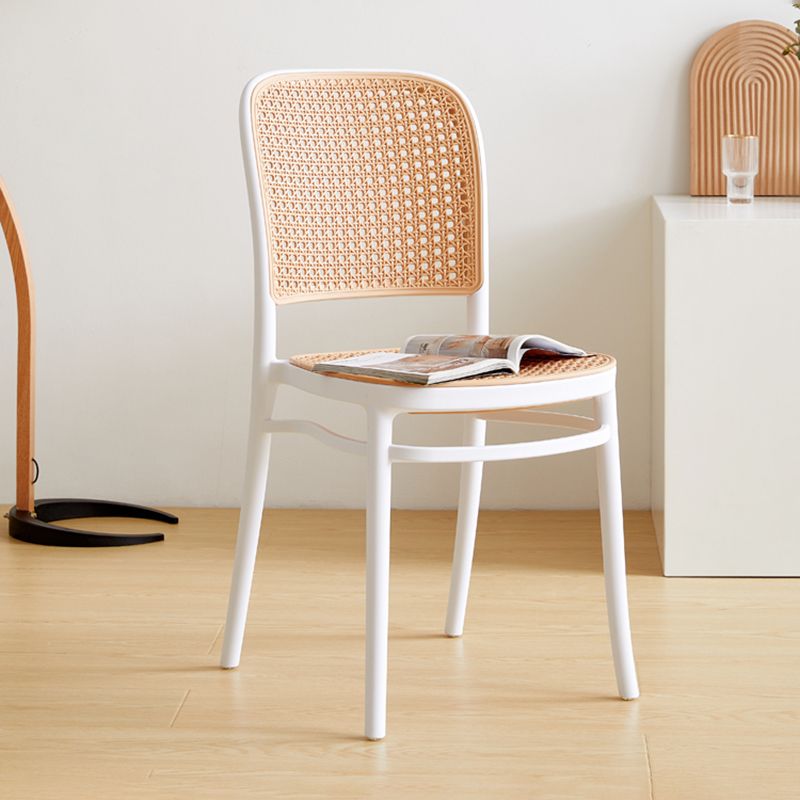 Nordic Plastic Simple Barstool Indoor Tall Stool with Imitation Rattan Seat Clearhalo 'Bar Furniture' 'Bar Stools' 'bar_stools' 'furn' 'furn_bar_stools' 'furniture_bar_stools' 'Kitchen & Dining Furniture' 'kitchen&dining_furn' 'kitchen' 'kitchen_furn' Furniture' 1200x1200_f41e9400-482b-4f0c-96f7-95328b022fff