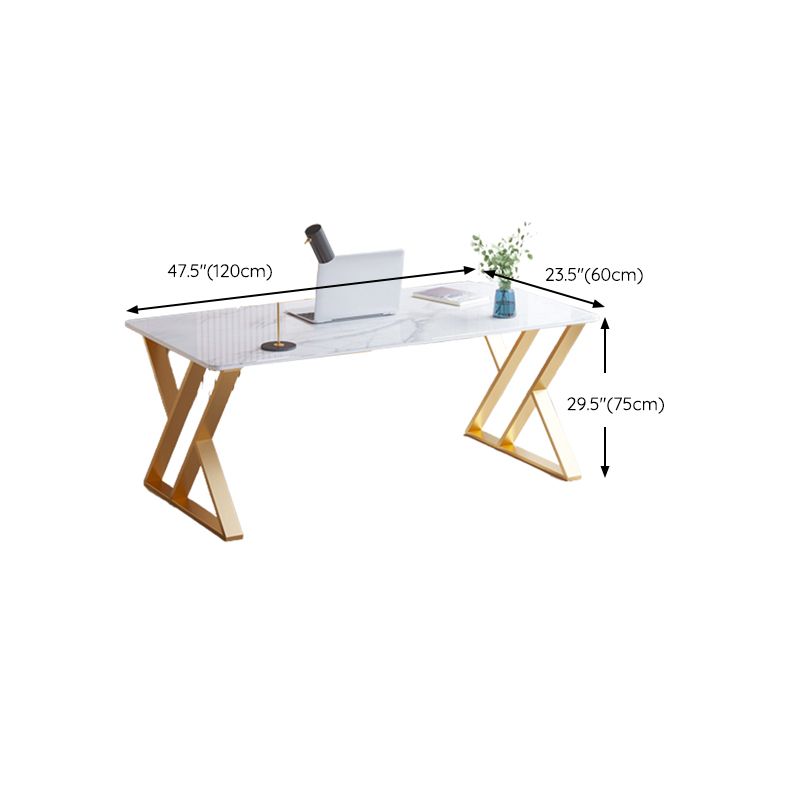 Scrivania glam da ufficio antico scrivania curva curva con gambe metalliche