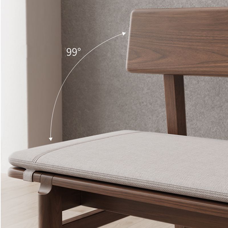 Rectangle Backrest Restaurant Bench Modern Seating Bench with Upholstered