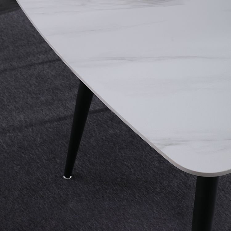 Contemporary Sintered Stone Top Standard Dining Table Rectangle Dining Table for Kitchen Clearhalo ' dining_table' 'Dining Tables & Seating' 'Dining Tables' 'furn' 'furn_dining_table' 'Furniture' 'furniture_dining_table' 'Kitchen & Dining Furniture' 'kitchen&dining_furn' 'kitchen' 'kitchen_dining_table' 1200x1200_f422d73d-f982-4747-a0c5-3cb1d6c77533