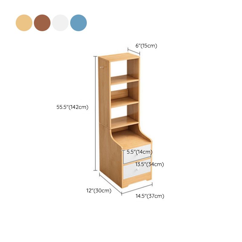 オープンストレージベッドナイトスタンドベッドルーム用の現代的なベッドサイドキャビネット