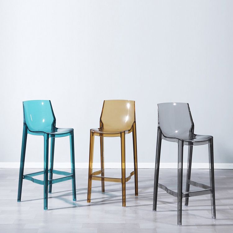 Contemporary Style Plastic Bar Stool Footrest Counter Stool for Bristol