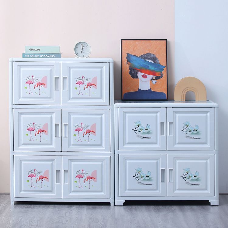 Modern Style Sideboard with Acrylic Doors Cabinets Storage Sideboard for Dining Room Clearhalo 'buffet_sideboard' 'Buffets & Sideboards' 'Furniture' 'furniture_buffet_sideboard' 'Kitchen & Dining Furniture' 1200x1200_f4251c92-d180-4df0-950b-0e907323f228