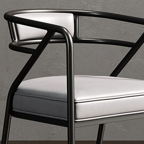 Glam Metal Kitchen and Dining Room Chair Open Back Dining Side Chairs Clearhalo 'Dining Chairs' 'Dining Tables & Seating' 'dining_chair' 'furn' 'furn_dining_chair' 'Furniture' 'furniture_dining_chair' 'Kitchen & Dining Furniture' 1200x1200_f42559c3-2a4b-49d3-b335-0ae80066b46a