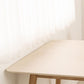 Modern 4 Legs Dining Table Sintered Stone Table with Wood Legs for Home