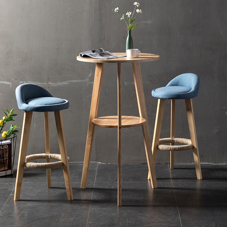 Contemporary Round Counter Table Wooden Counter Table for Restaurant Clearhalo 'Bar Furniture' 'Bar Tables' 'bar_tables' 'furn' 'furn_bar_tables' 'Furniture' 'furniture_bar_tables' 'Kitchen & Dining Furniture' 1200x1200_f42754dd-0ba5-47ba-a0ab-036e38ed98c3