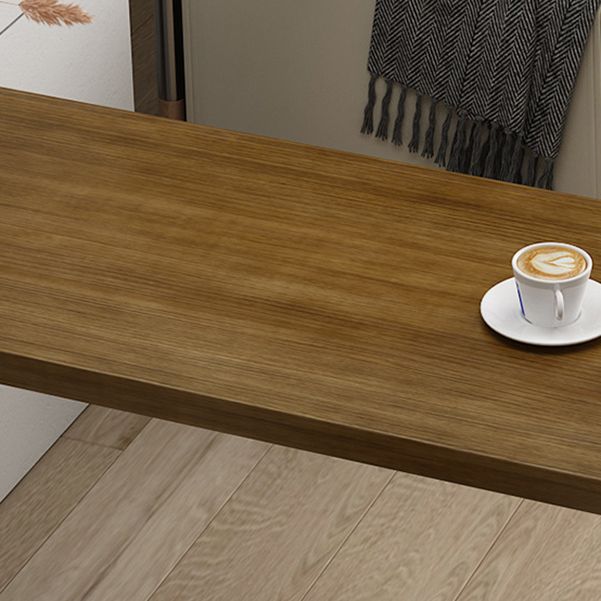 Pine Wood Bar Dining Table Modern Bar Table with Double Pedestal for Dining Room Clearhalo 'Bar Furniture' 'Bar Tables' 'bar_tables' 'furn' 'furn_bar_tables' 'Furniture' 'furniture_bar_tables' 'Kitchen & Dining Furniture' 1200x1200_f427f02b-9e0c-4200-b10e-b1f0fbdcd7e2