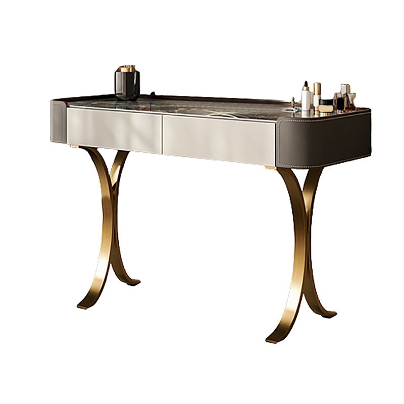 Makeup Vanity Table With Drawer and White Stool Set for Bedroom Clearhalo 'Bedroom Furniture' 'furn' 'furn_makeup_vanities' 'Furniture' 'Makeup Vanities' 'makeup_vanities' 1200x1200_f4281715-9f4c-46b9-89ad-76a7dd18d8f4