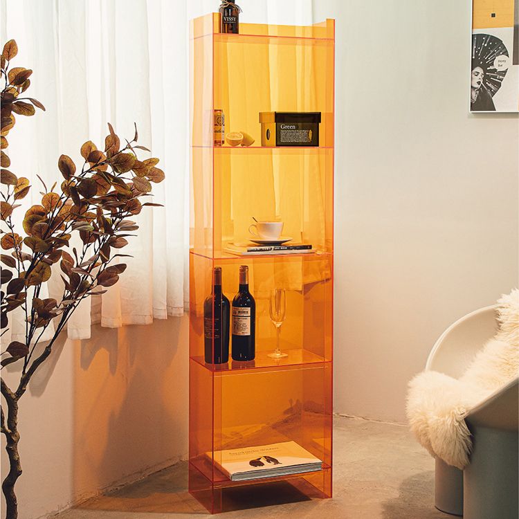 10"W Bookshelf Closed Back Acrylic Glam Style Bookcase for Office and Study Room Clearhalo 'Bookcases' 'furn' 'furn_bookcases' 'Furniture' 'furniture_bookcases' 'kitchen' 'kitchen_bookcases' 'Living Room Furniture' 'Office Furniture' 1200x1200_f428af39-aac1-497e-9e09-5231b85de0e8