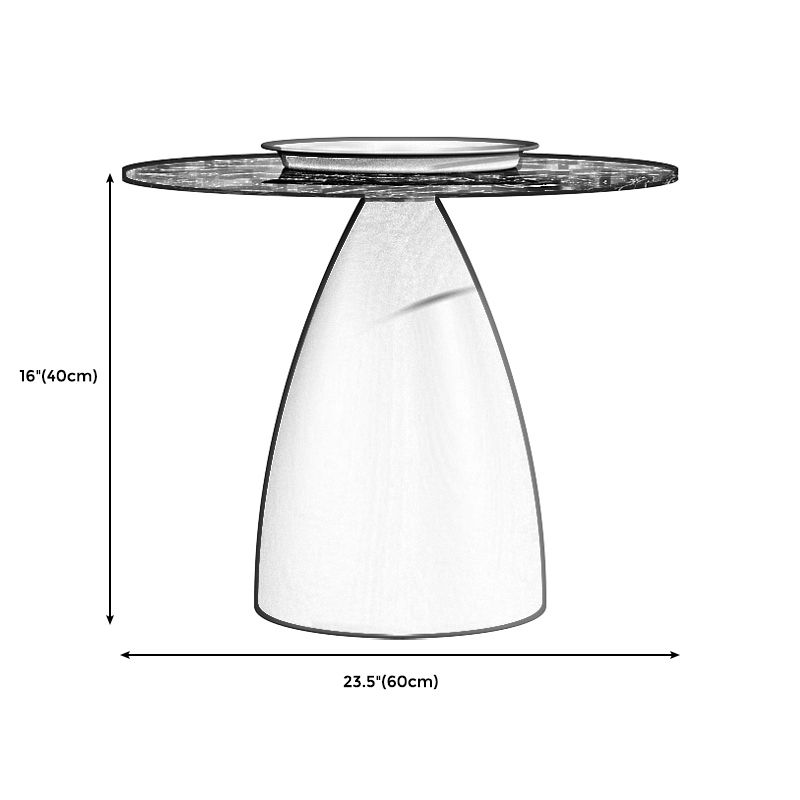 Slate 1 Single Modern Coffee Table Iron Pedestal Cocktail Table Clearhalo 'Coffee & Accent Tables' 'Coffee Tables' 'coffee_tables' 'furn' 'furn_coffee_tables' 'Furniture' 'furniture_coffee_tables' 'Living Room Furniture' 1200x1200_f42922cd-791a-4c4d-a09a-25f1ef027b47