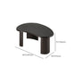Solid Wood Coffee Table Black 3 Legs Coffee Table for Living Room