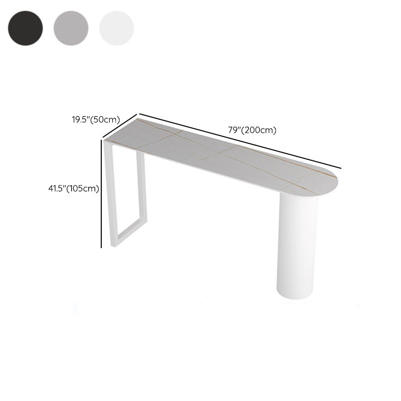 Modern Rectangle Bar Counter Table Stone Bar Counter Table for Home Clearhalo 'Bar Furniture' 'Bar Tables' 'bar_tables' 'furn' 'furn_bar_tables' 'Furniture' 'Kitchen & Dining Furniture' 1200x1200_f42d2d5b-cc6a-487f-97a3-37414b46ba77