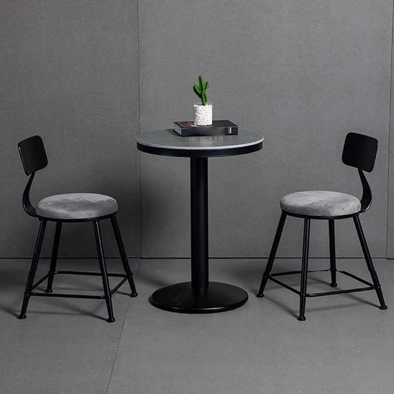 Industrial Style Marble Cocktail Bar Table Black Metal Base Bar Table Clearhalo 'Bar Furniture' 'Bar Tables' 'bar_tables' 'furn' 'furn_bar_tables' 'Furniture' 'furniture_bar_tables' 'Kitchen & Dining Furniture' 'kitchen&dining_furn' 'kitchen' 1200x1200_f42d4de8-2ce0-48c7-97dc-dc6fad48247a