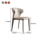 Upholstered Armless Dining Chairs Modern Faux Leather Side Chair