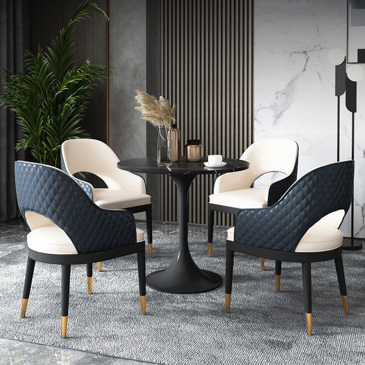 Set da pranzo in pietra sinterizzato in stile moderno round 1/2/5 pezzi set da pranzo per uso domestico