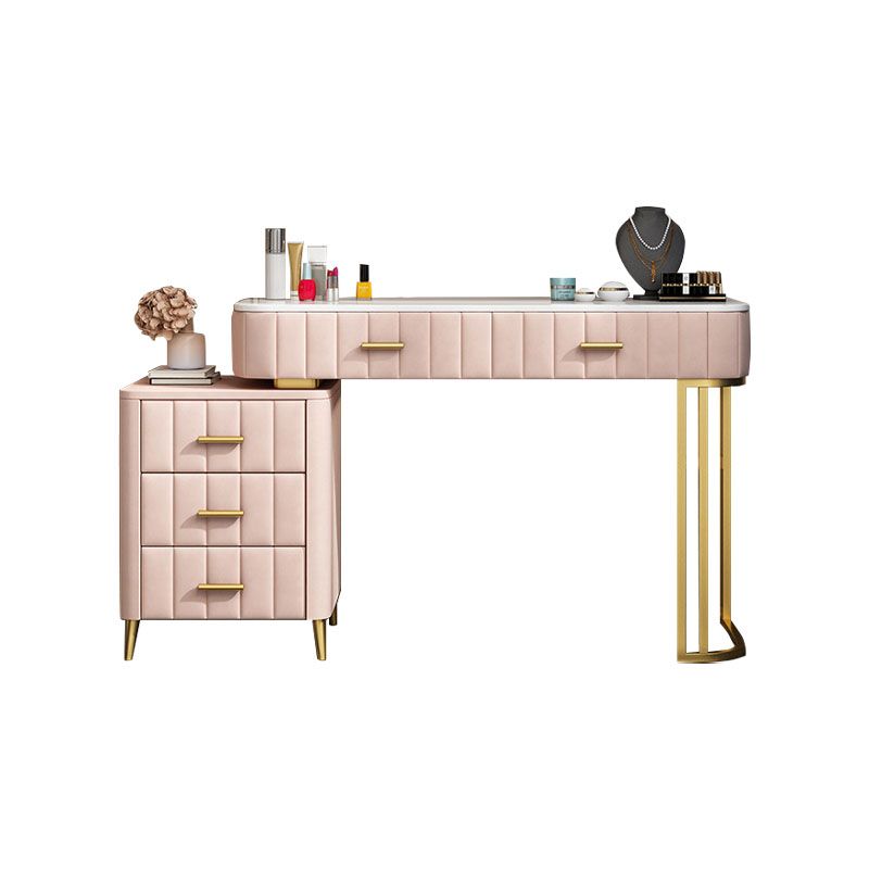 Glam con i piedi dritti di dritta in metallo in metallo cambio vanità