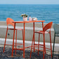 Modern Oval Pub Table Metal Bar Height Table with Footrest for Outdoor Clearhalo 'Bar Furniture' 'Bar Tables' 'bar_tables' 'furn' 'furn_bar_tables' 'Furniture' 'Kitchen & Dining Furniture' 1200x1200_f42fb1ab-c06d-4103-aeca-adafe8c9d2d4