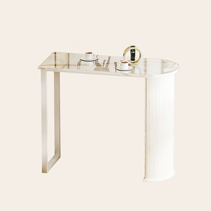 White Modern Style Specialty Bar Table in Faux Marble and Metal Milk Tea Shop Bar Table Clearhalo 'Bar Furniture' 'Bar Tables' 'bar_tables' 'furn' 'furn_bar_tables' 'Furniture' 'furniture_bar_tables' 'Kitchen & Dining Furniture' 1200x1200_f43057a7-4272-4e8f-9d0b-41f30fa2459f