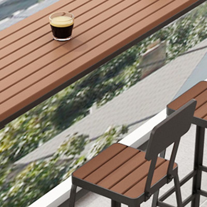 Set tavolo da bar in stile moderno Tavolo da bar rettangolare da 1/2/5 pezzi con sgabelli alti