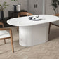 Solid Wood Base Contemporary Oval Dining Table White Top Table with Pedestal Base Clearhalo ' dining_table' 'Dining Tables & Seating' 'Dining Tables' 'furn' 'furn_dining_table' 'Furniture' 'furniture_dining_table' 'Kitchen & Dining Furniture' 'kitchen&dining_furn' 'kitchen' 'kitchen_dining_table' 1200x1200_f4362cbd-eb88-4ffb-bb66-ef8558221e91