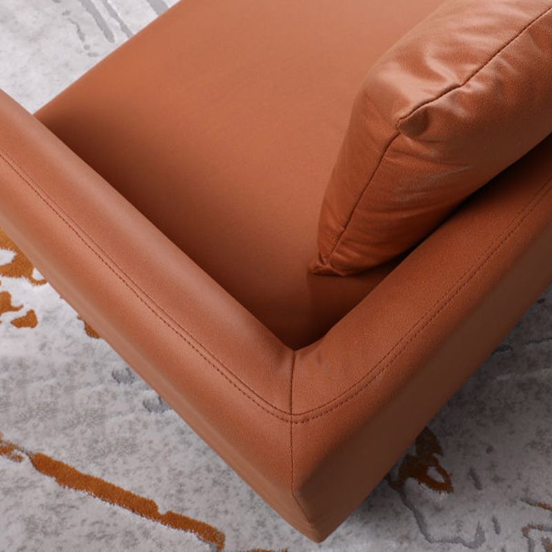 Faux Leather Sofa 78.74" W x 25.19" D x 23.22" H Square Arm Sofa for Living Room Clearhalo 'furn' 'furn_sofas' 'Furniture' 'Living Room Furniture' 'Sofa' 'sofas' 1200x1200_f4364677-3a64-4a96-8e8f-9bcdd94dc816