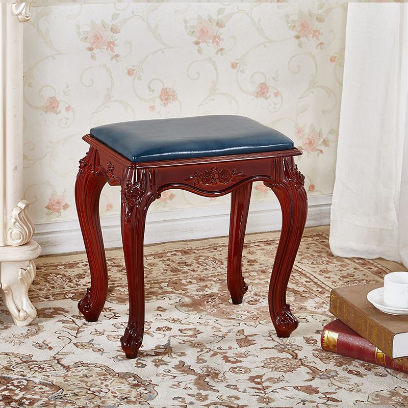 Pouf resistente a la sola resistencia de moho de moho de cuero de cuero de cuero de PU de mediados de siglo