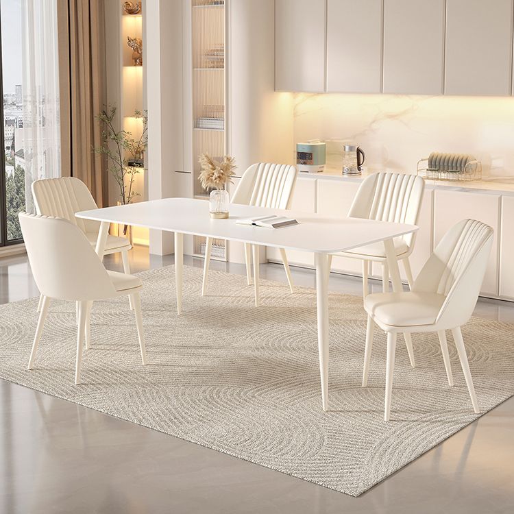 長方形1/2/5/7ピース家具焼けた石造りのダイニングセット