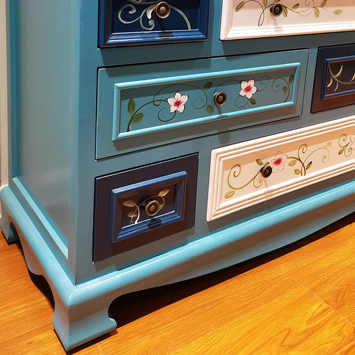 Tocador de cofre de almacenamiento costero con múltiples cajones