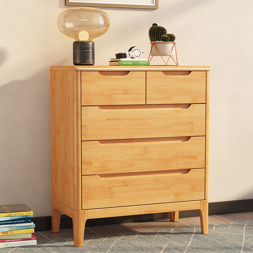 Rectangular Wood Chest Modern Style 5/6/7 - Drawer Accent Chest Clearhalo 'Cabinets & Chests' 'cabinets_chests' 'furn' 'furn_cabinets_chests' 'Furniture' 'Living Room Furniture' 1200x1200_f43afcda-d215-4675-919f-6699b38c8a65
