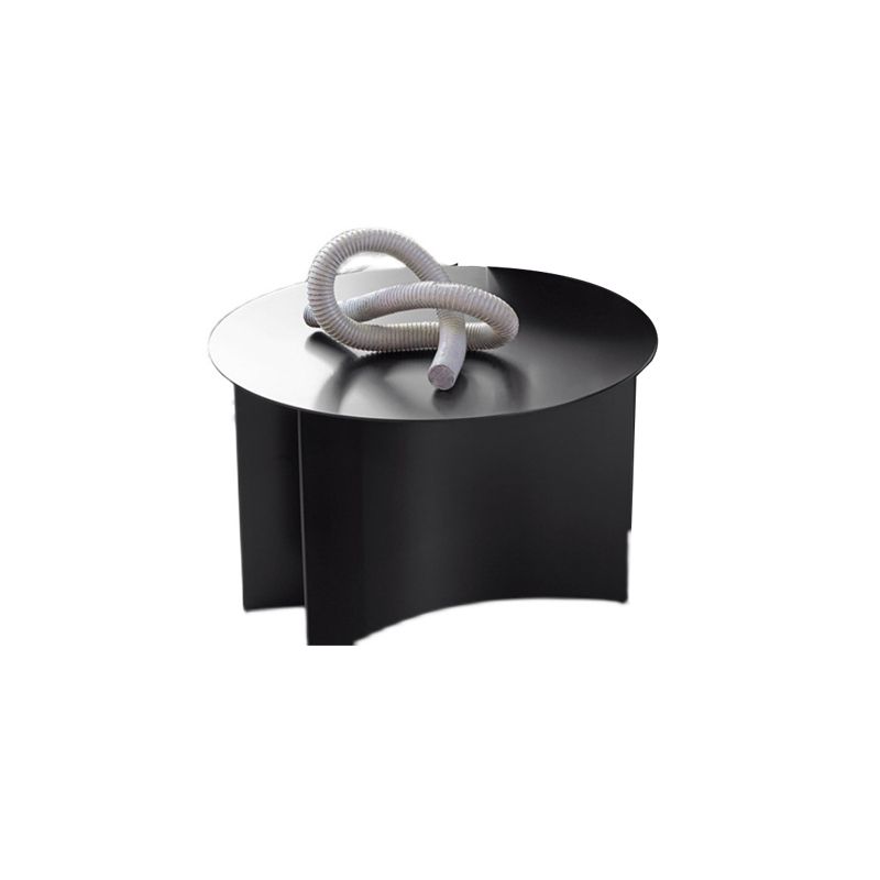 Abstract Coffee Table Black Round Metal Coffee Cocktail Table
